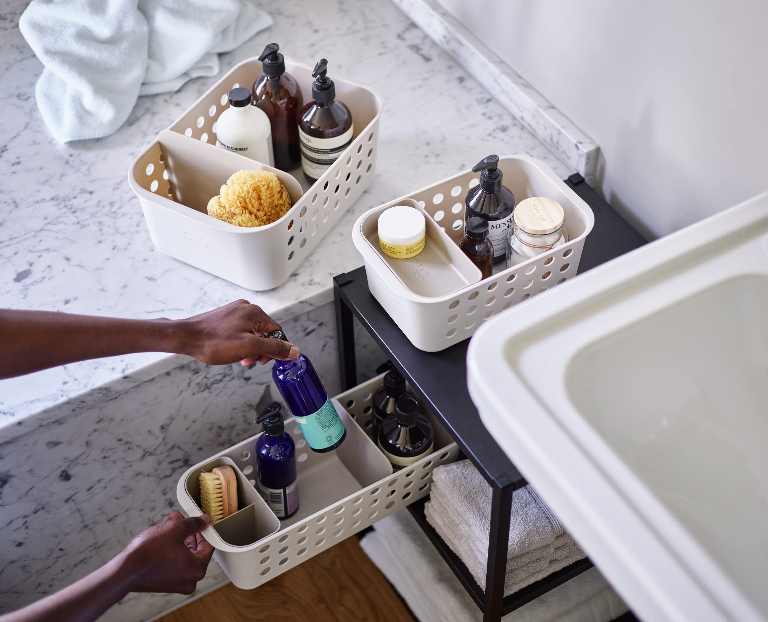 joseph-joseph-easystore-cestino-portaoggetti-per-bagno-slimline-con-vaso-e-divis image 5