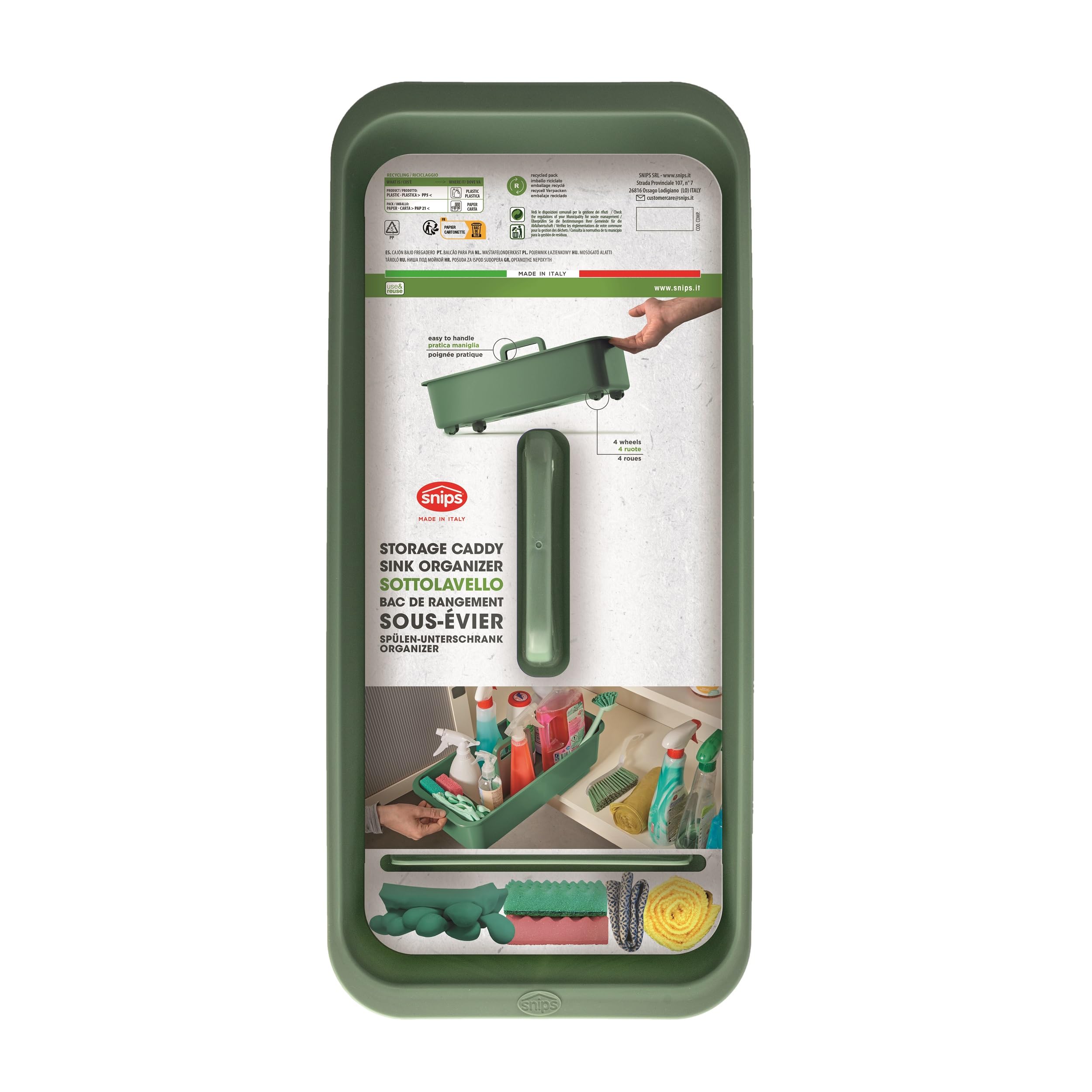 snips-sottolavello-verde-organizer-cucina-con-ruote-e-maniglia-porta-detersivi-s image 6