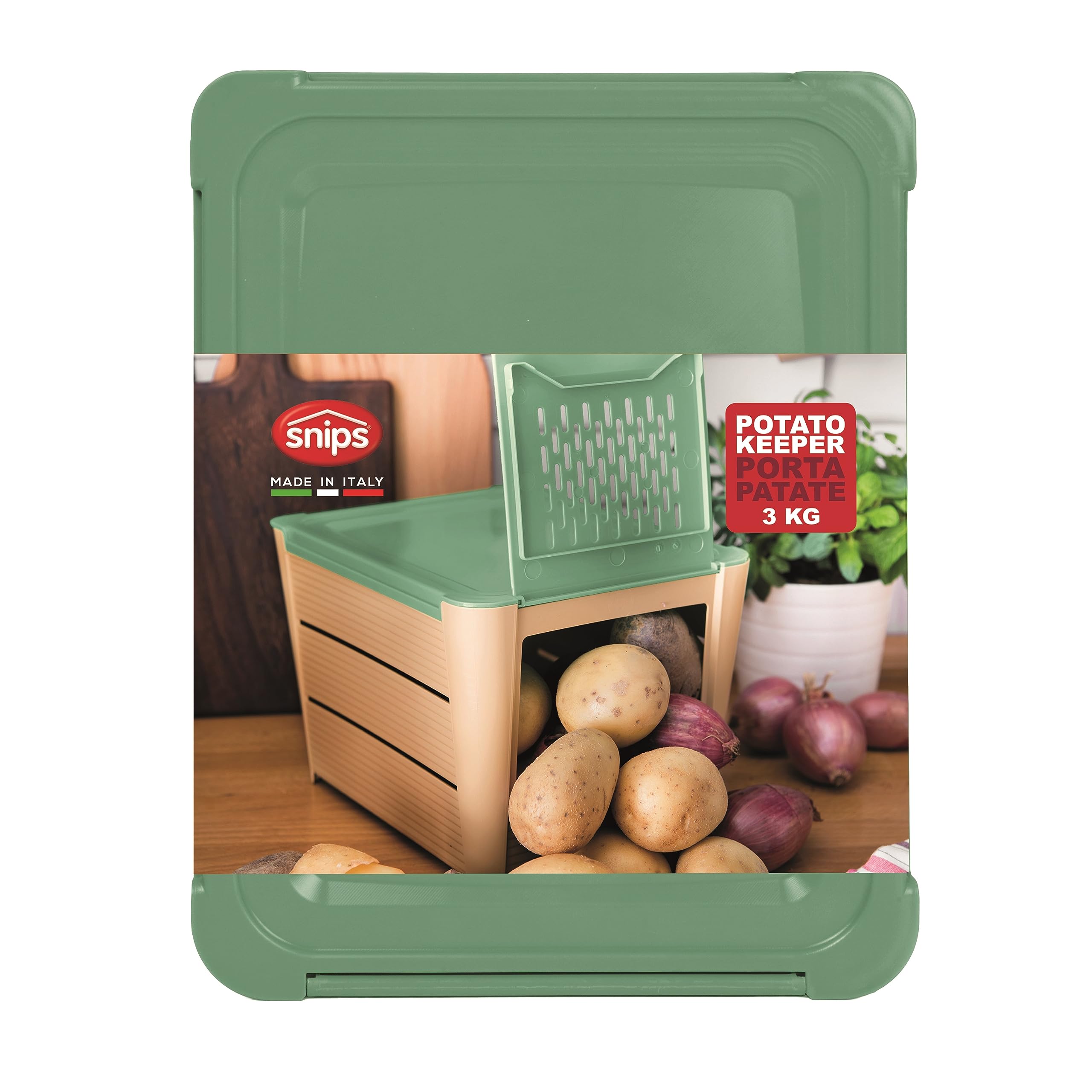 snips-porta-patate-3-kg-marrone-verde-contenitore-areato-per-patate-cipolle-e-le image 5